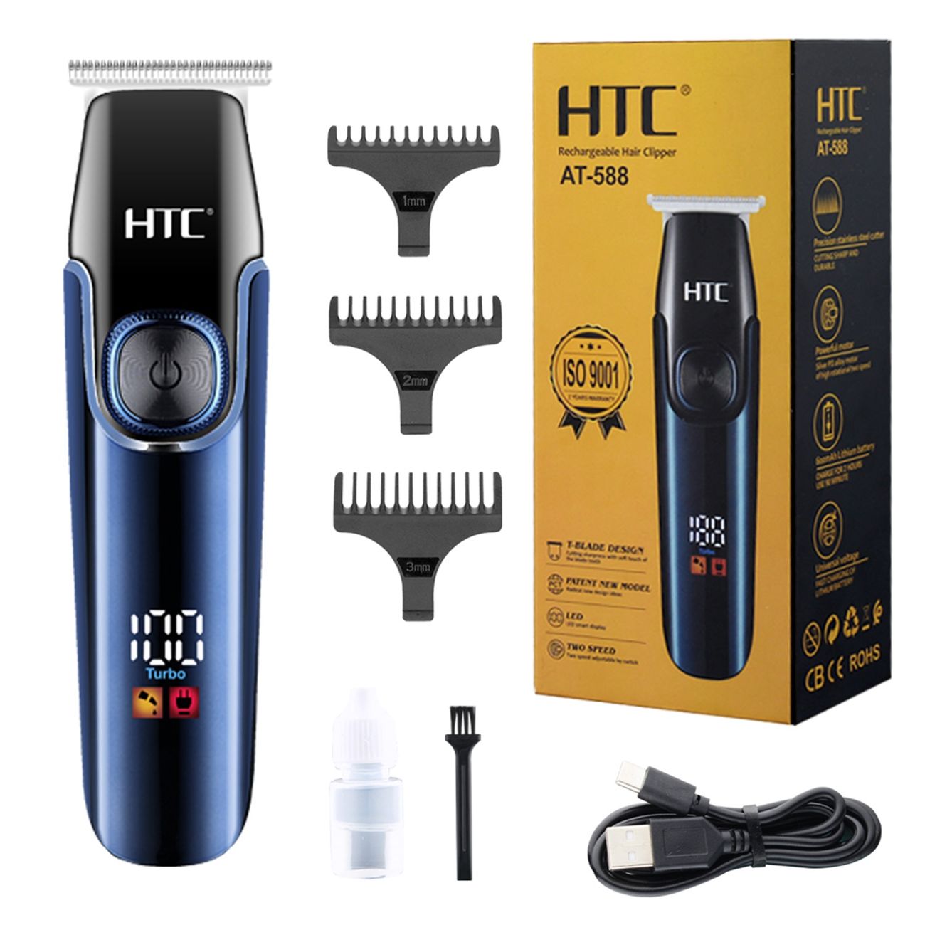 Hair Clipper Usb Rechargeable Electric Hair Clipper With Digital Display Hair  Cutting Kit Hair Cutting Tools | Shop Now For Limited-time Deals | Temu