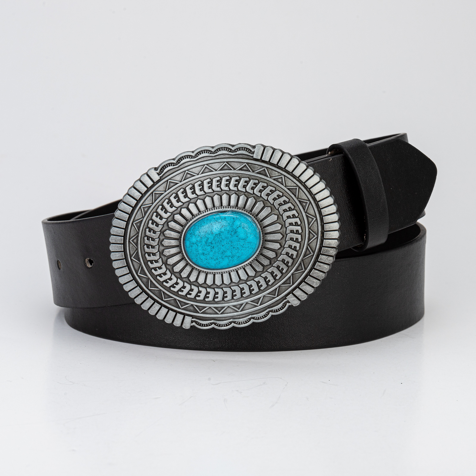 Men's Belt With Pearl Fish Pattern, Genuine Leather, Inlaid Artificial Diamond  Buckle And Unique Pattern And Texture Belt, No Interlayer, Width - Temu