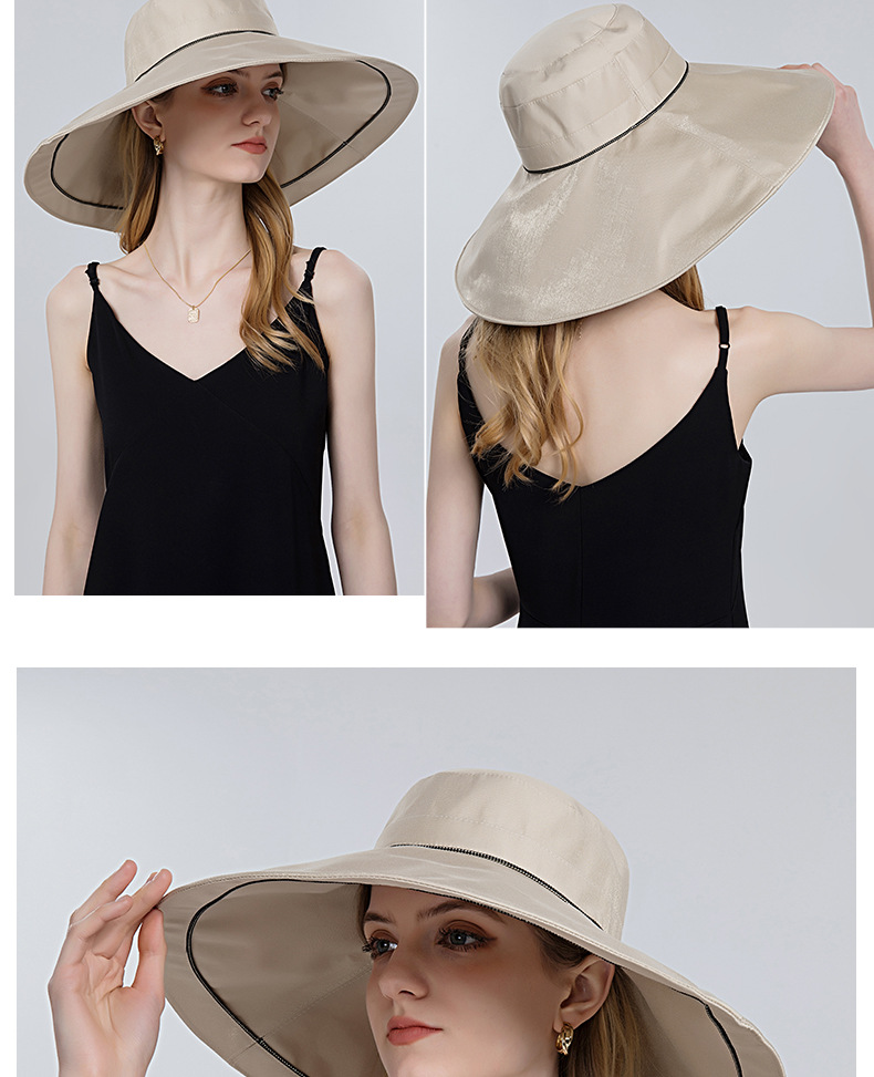 Stylish Women's Sun Hat Wide Brim Protection Temu