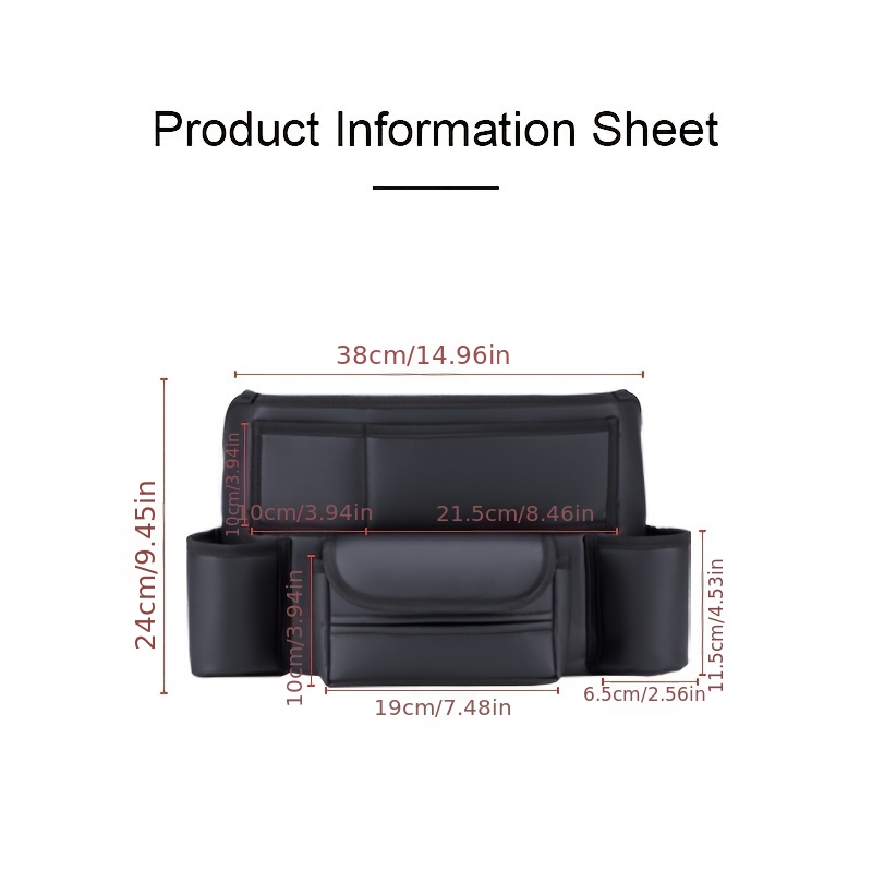  Car Storage Bag, Car Seat Side Hanging Bag Net Bag,  Multi-Pocket Easy To Install Phone Wallet Small Object Storage, Suitable  For Most Vehicles Truck Loading And Unloading : Automotive