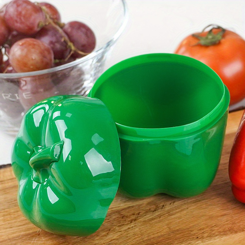 popular   multipurpose reusable plastic fresh keeping box for solid green peppers rectangular   lid hand wash 1pc details 2