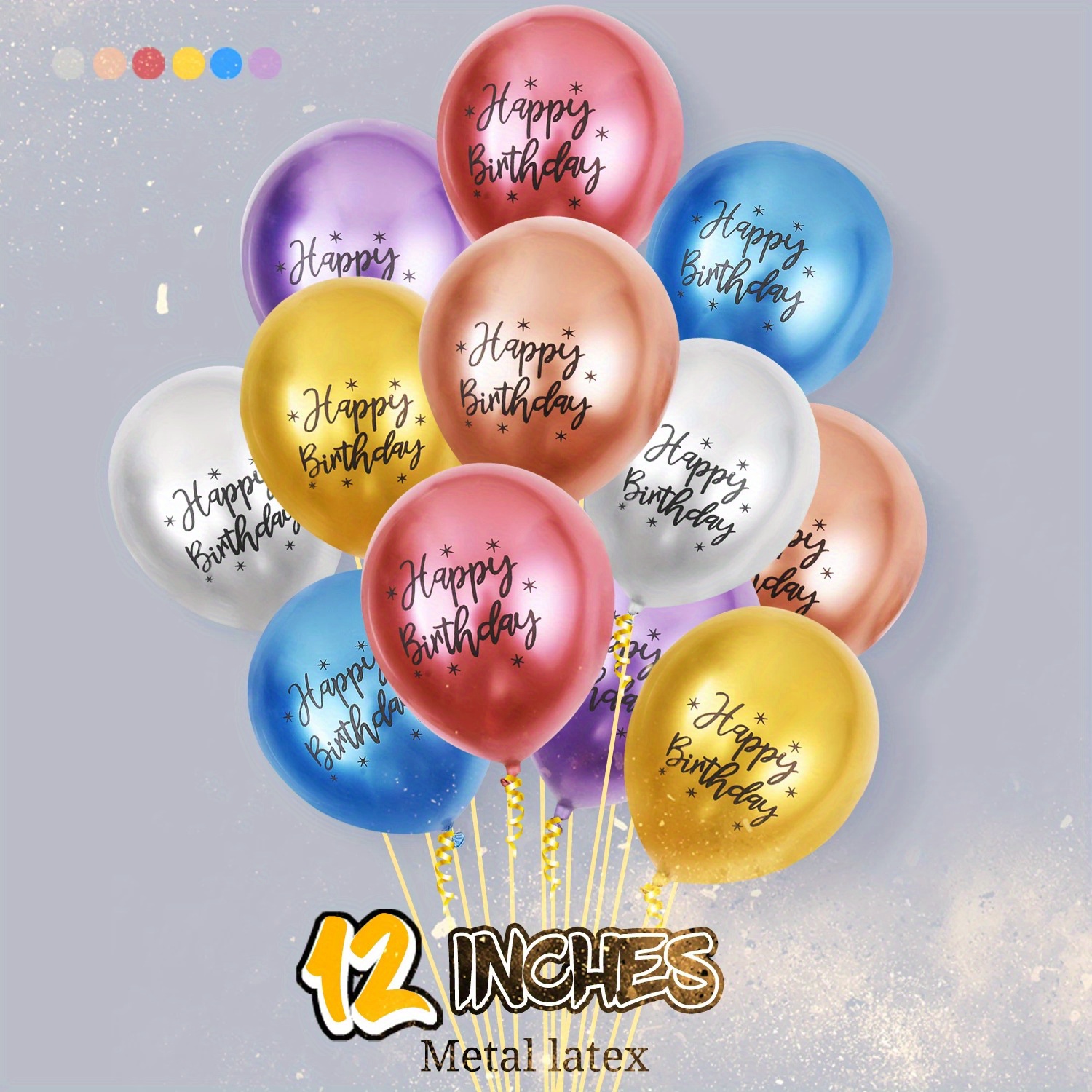 100pcs Metallic Purple Latex Balloons Various Sizes Chrome Balloon  18/12/10/5 inch Helium Balloon Perfect for Birthday Valentines Baby Shower  Bridal