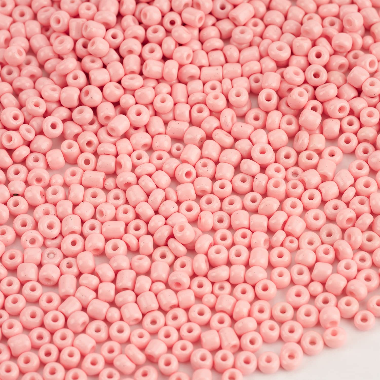 Bulk 4mm Pink Seed Beads for Jewelry Making 110 Grams About 1600pcs,6/0  Glass Craft Beads for Making Earrings, Bracelets, Pendants, Waist Jewelry,  DIY