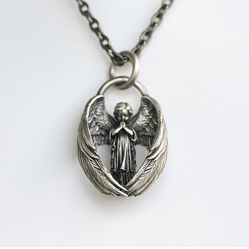Retro Wings Pendant | Alloy Amulet Necklace, Electroplating, Cool And Style, Suitable For Men And Women, Ideal Birthday Gift