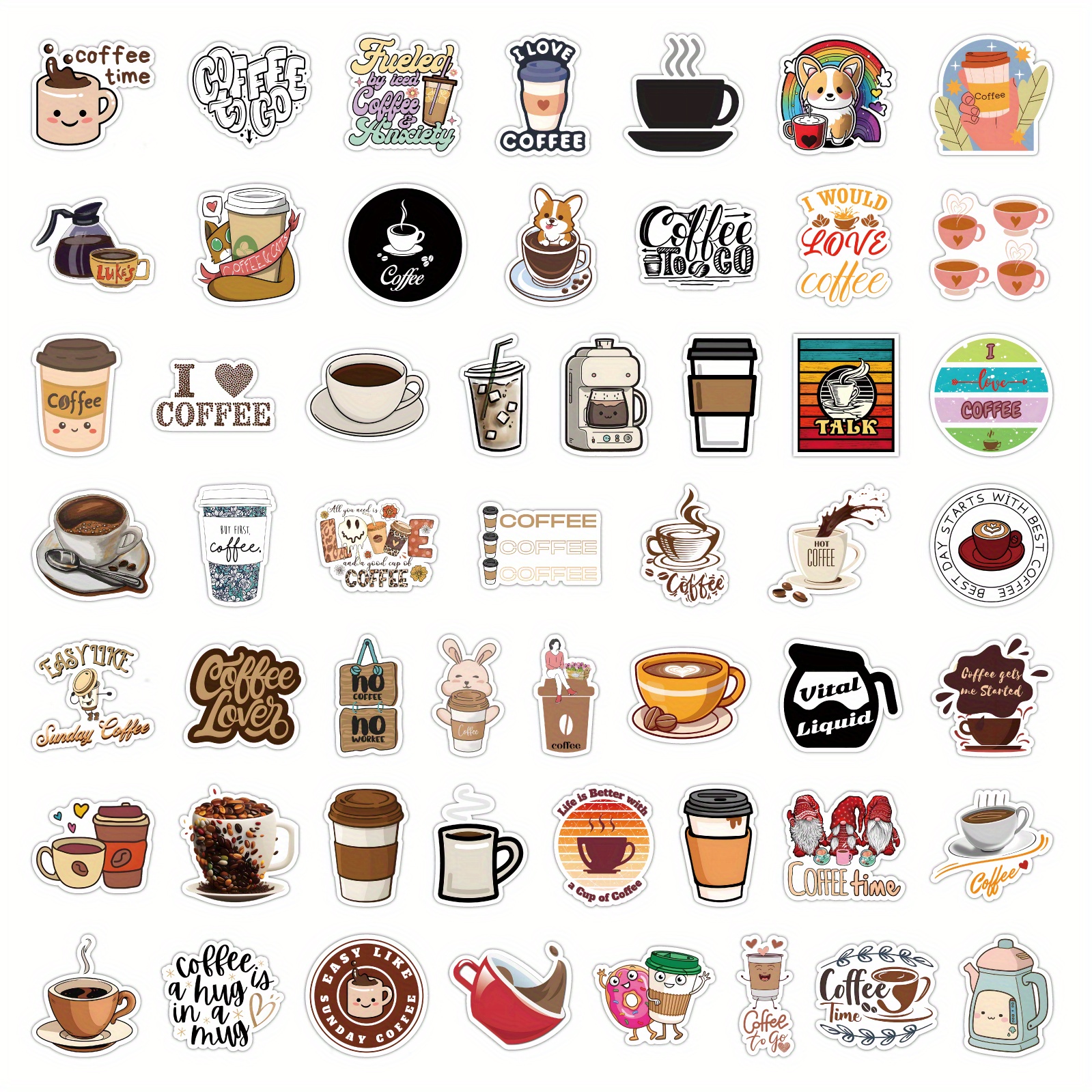 Coffee aesthetic sticker pack