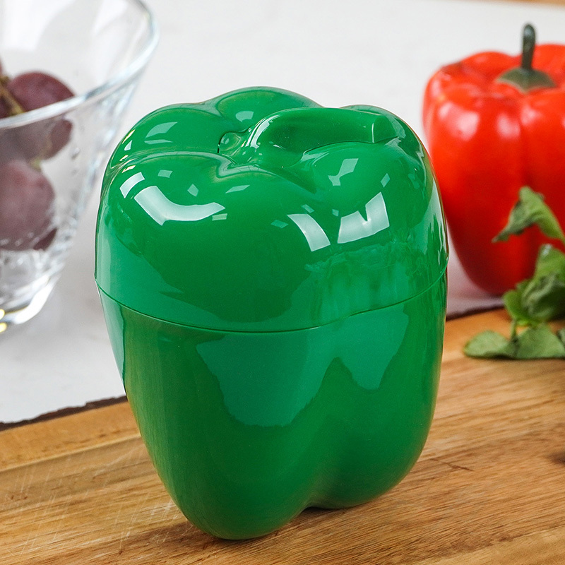 popular   multipurpose reusable plastic fresh keeping box for solid green peppers rectangular   lid hand wash 1pc details 3