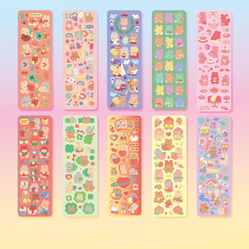 Diary Stickers - Cute Cartoon Diary Stickers Scrapbooking Material