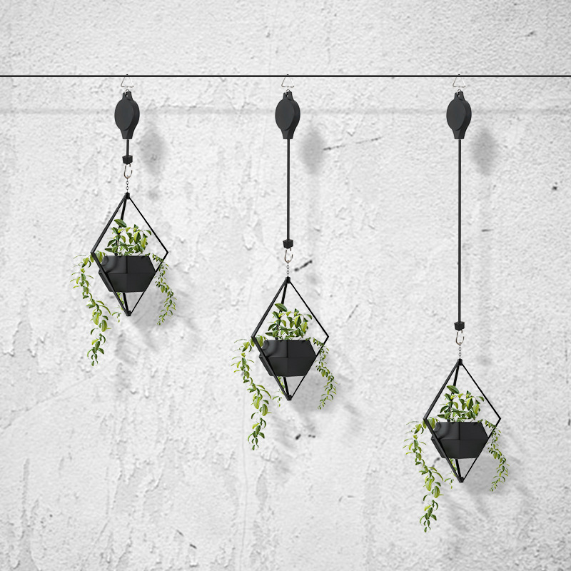 1pc Plant Hook Pulley Retractable Pulley Plant Hanger Hanging Flower