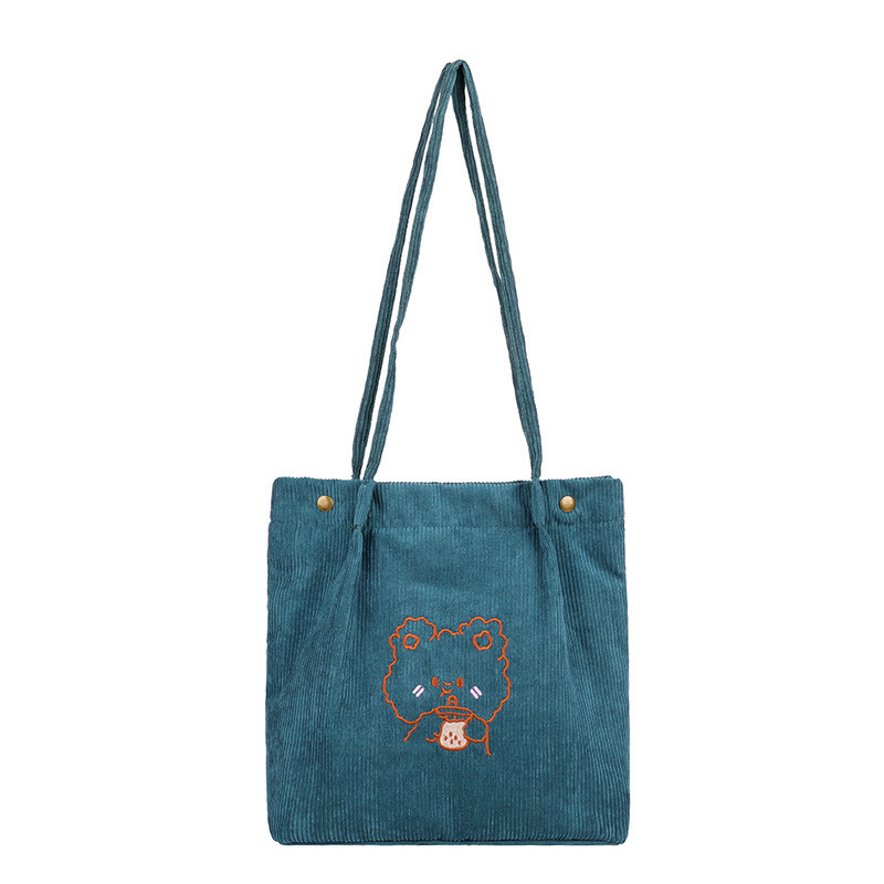 Corduroy Tote Bag Aesthetic Tote Bags For School Cute Tote Bags