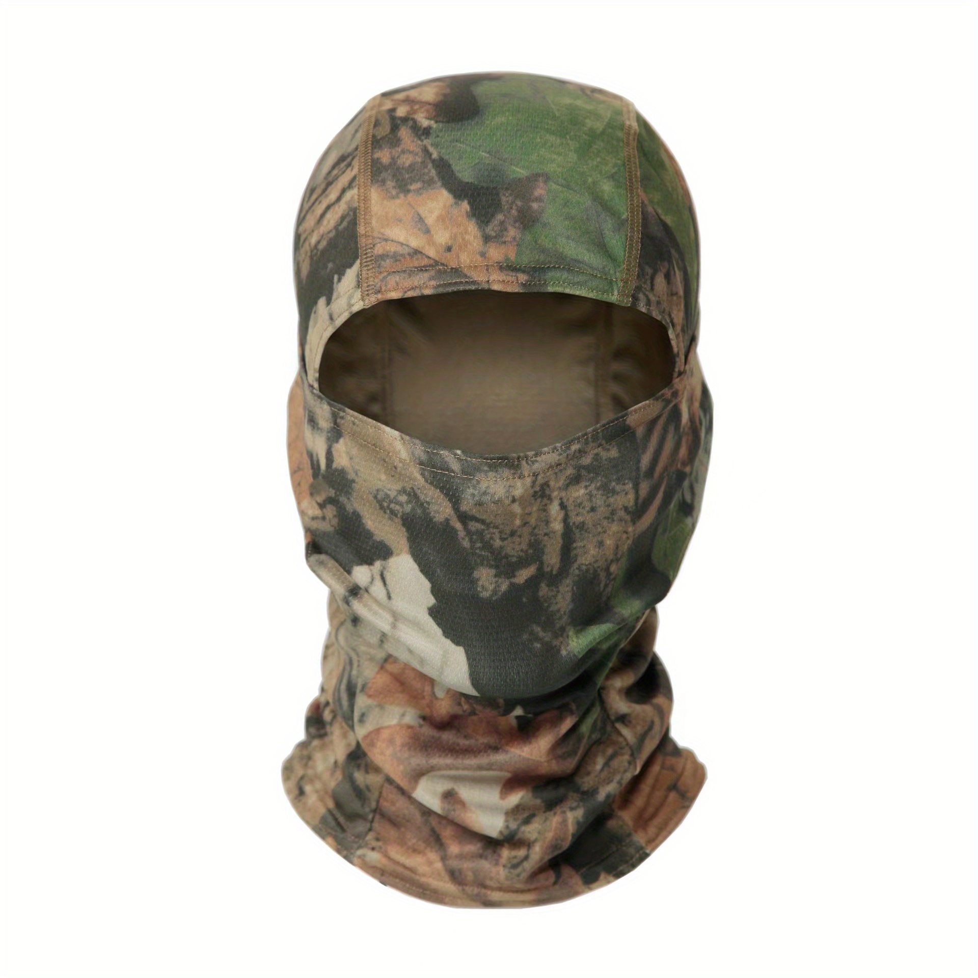 Temu 1pc Camouflage Balaclava Face Mask, Breathable UV Protective Headwear for Summer Spring, Suitable for Outdoor Sports Cycling Motorcycling Hunting