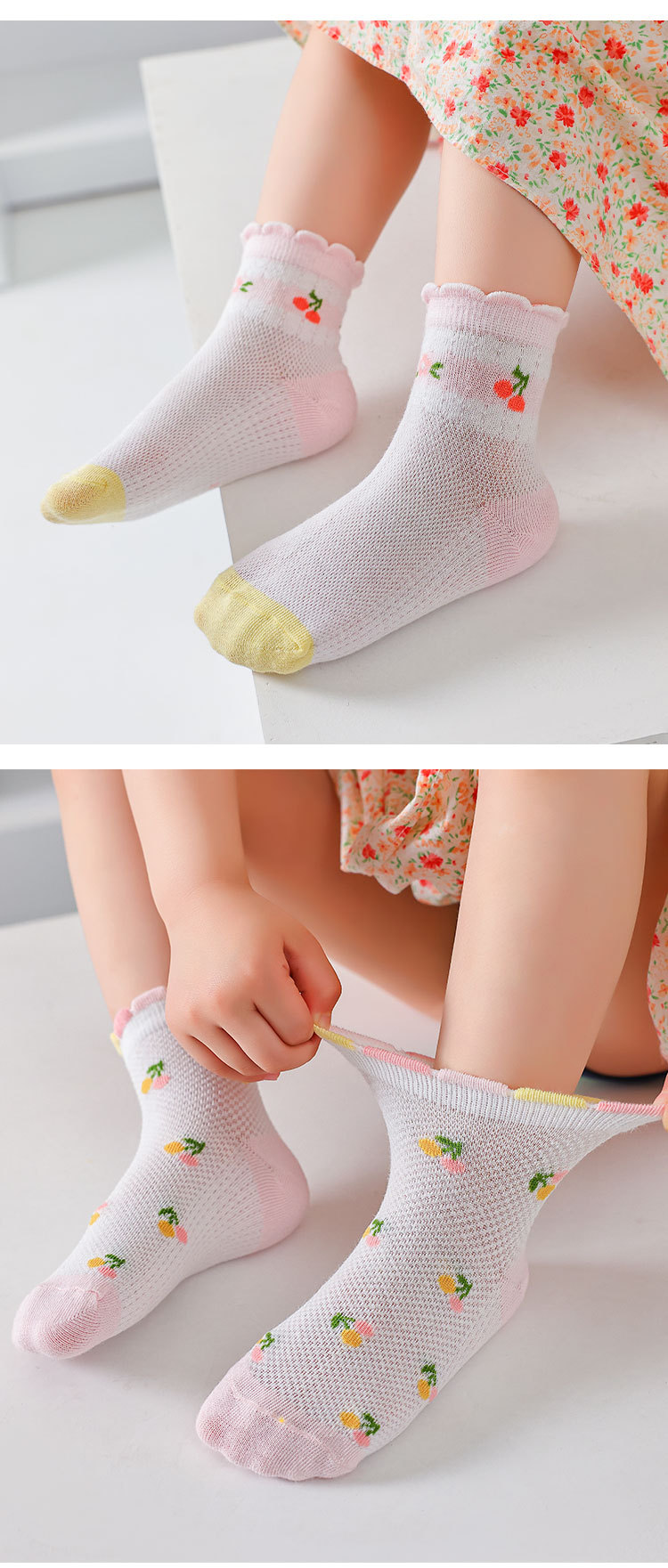 Colorful girls socks