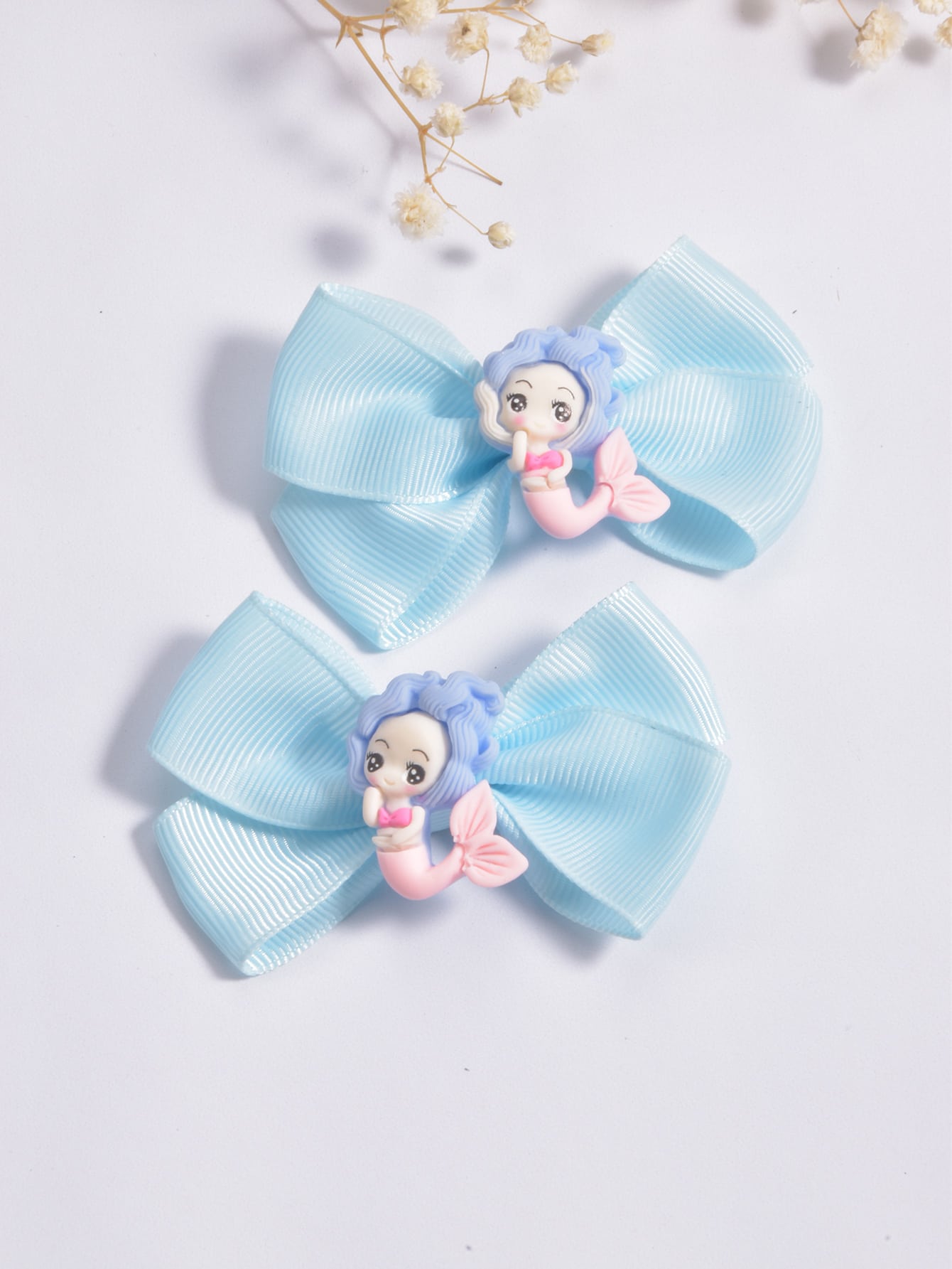 Little Girls Blue Mermaid Hair Clips, Ocean Series Hair Accessories Temu