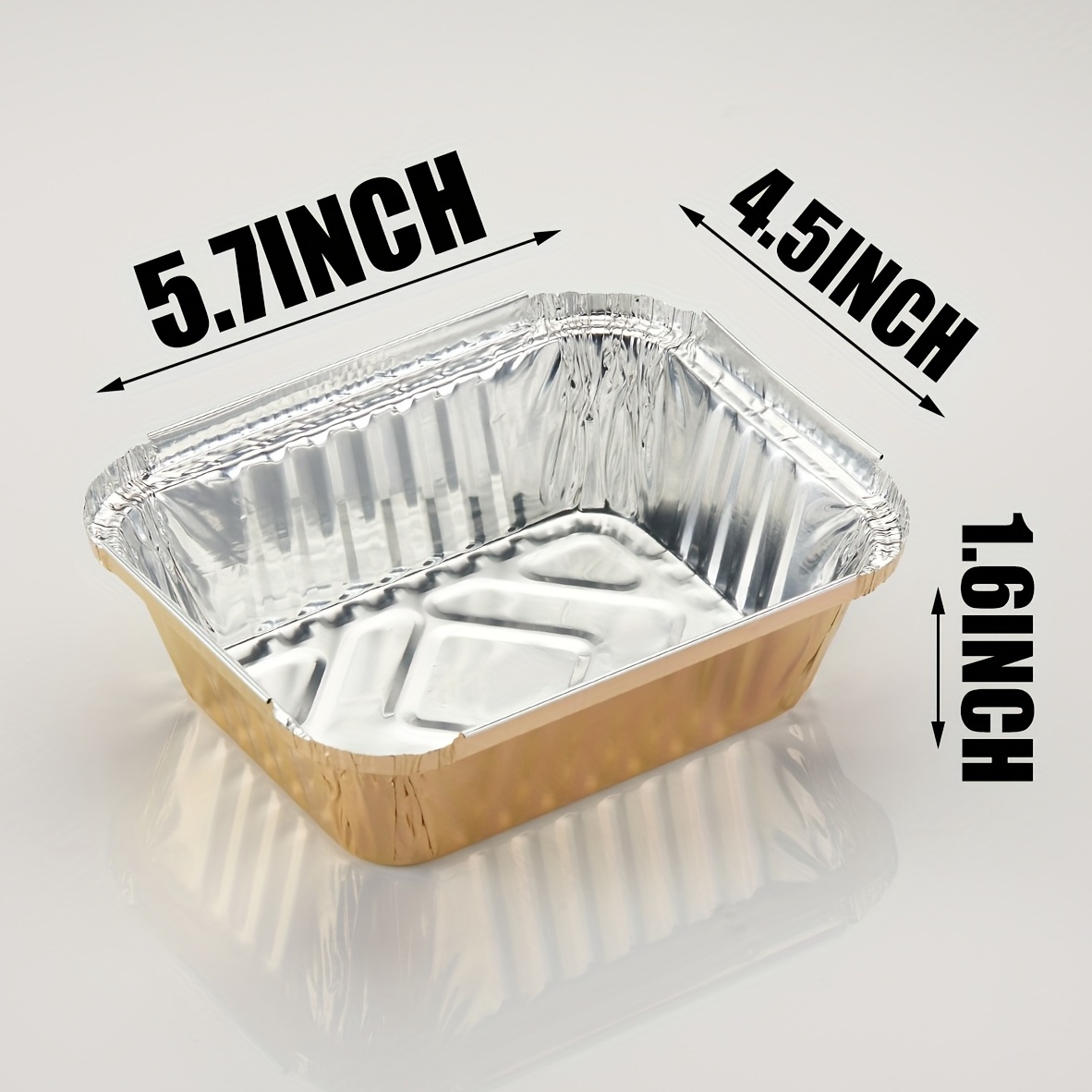 20 Pcs Disposable Foil Pans Aluminium Foil Trays Foil Food Trays