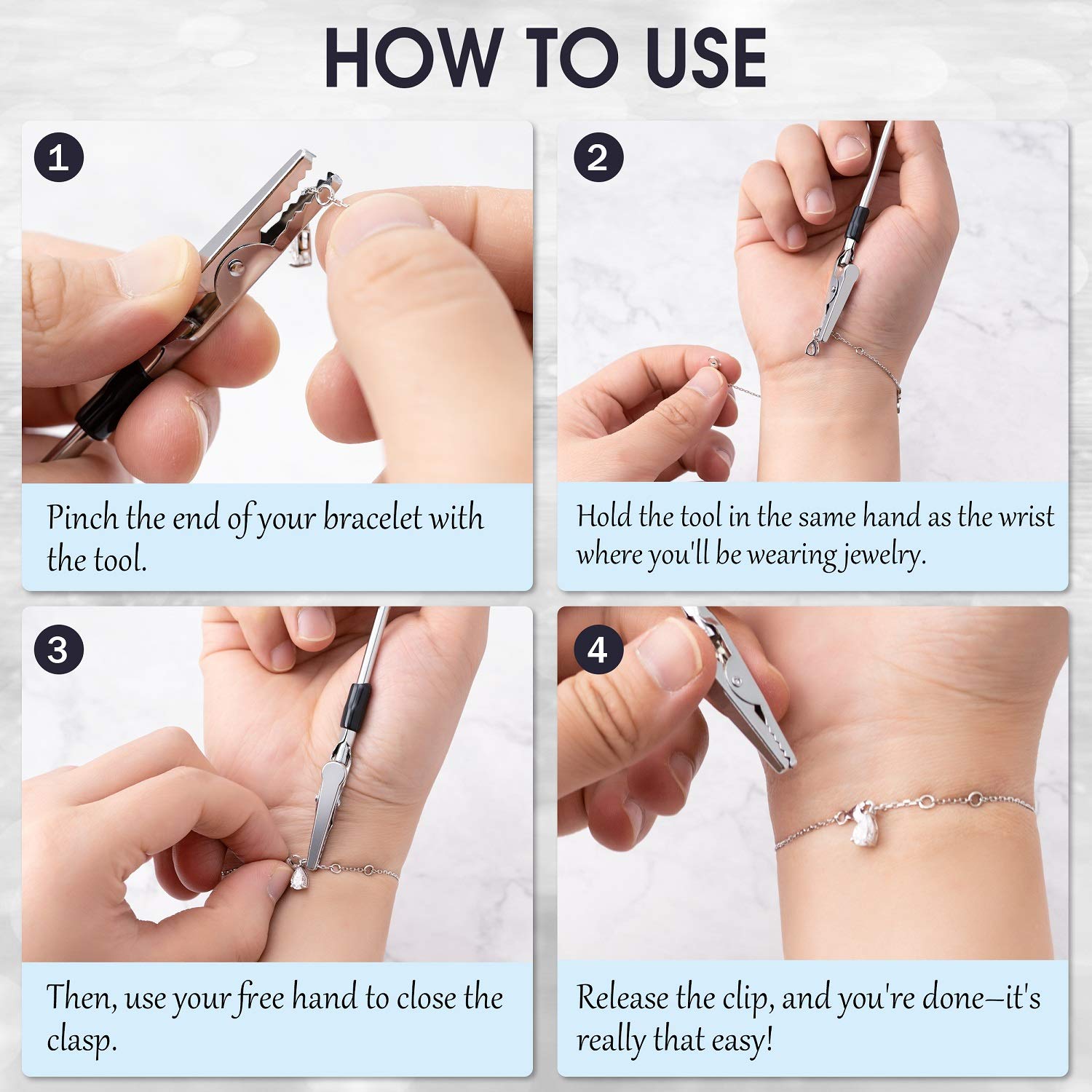 Bracelet Helper • Easy Tool to Assist with Putting on Bracelets By