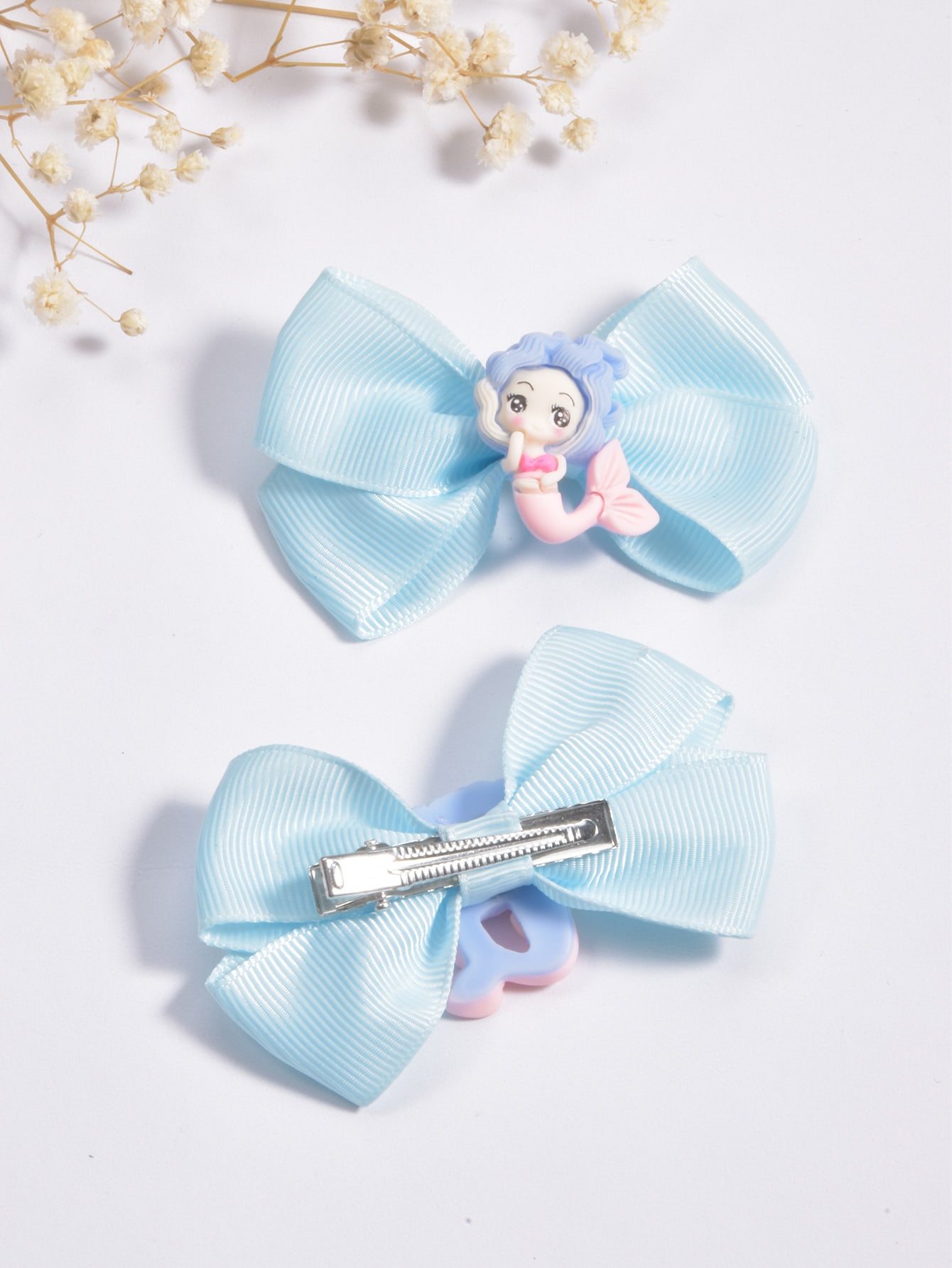 Little Girls Blue Mermaid Hair Clips, Ocean Series Hair Accessories Temu