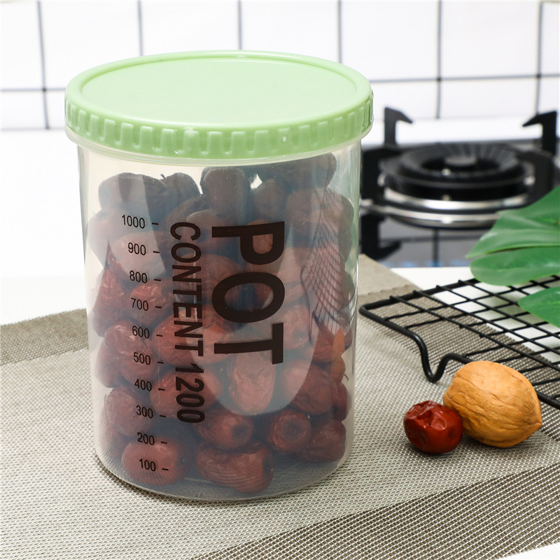 Transparent Glass Mixed Grain Snack Storage Sealed Jar With - Temu