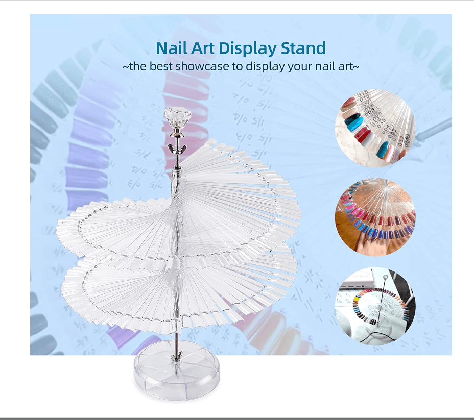Nail Tips Display Stand Diy Nail Art Showing Shelf Gel Nail Temu