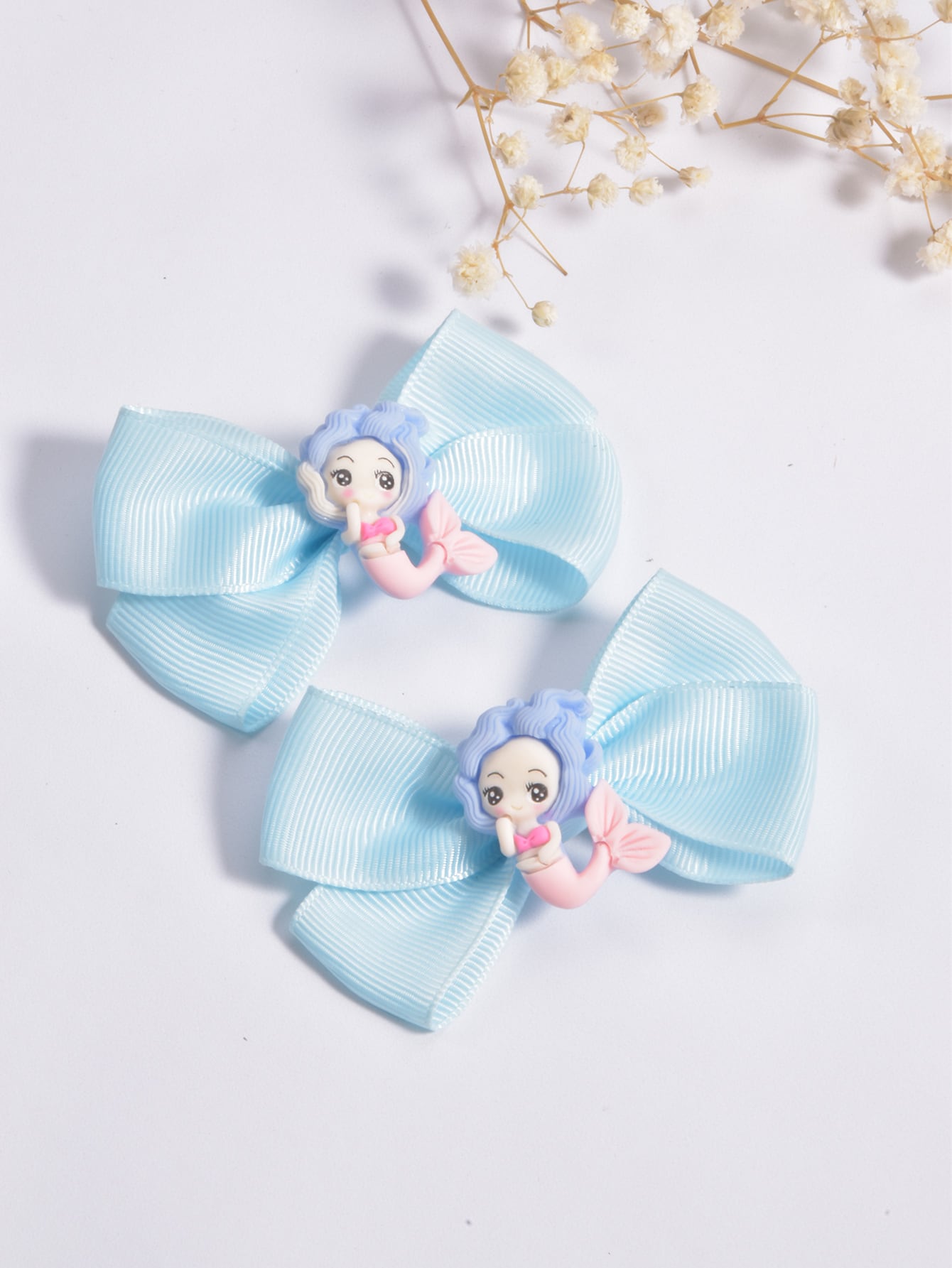 Little Girls Blue Mermaid Hair Clips, Ocean Series Hair Accessories Temu