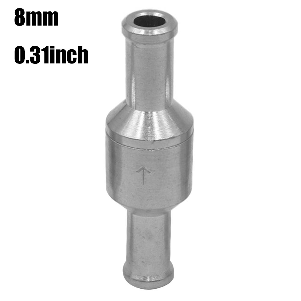 2 Piezas 10mm Válvula de Retención de Combustible de Aluminio Aleación,  Auto Carburador Valvula de Retencion, Válvula Antirretorno de Retorno, para  Gasolina Diesel Oil, con Abrazaderas de Resorte : : Coche y