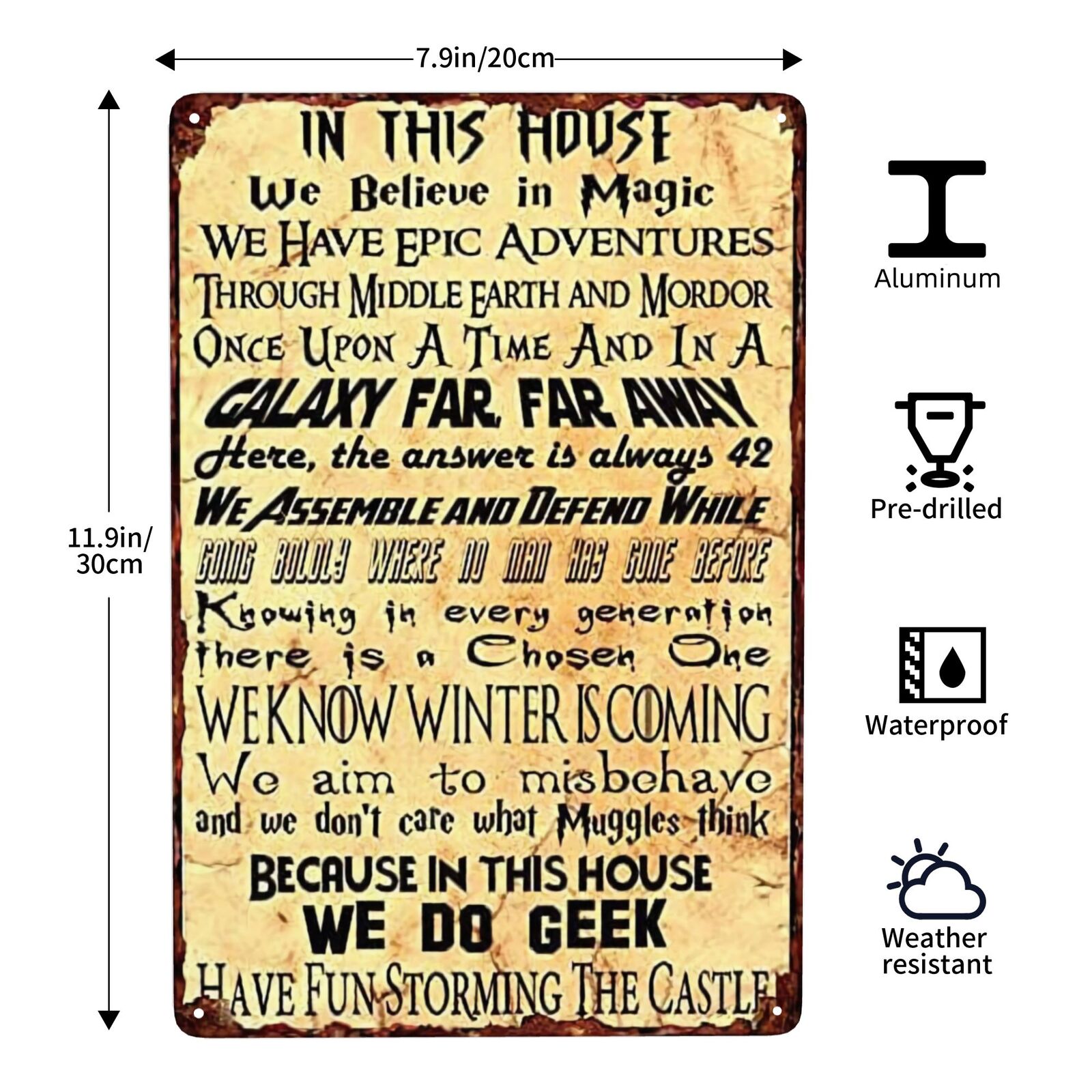 In This House We Do Geek We Believe In Magic Poster Retro - Temu