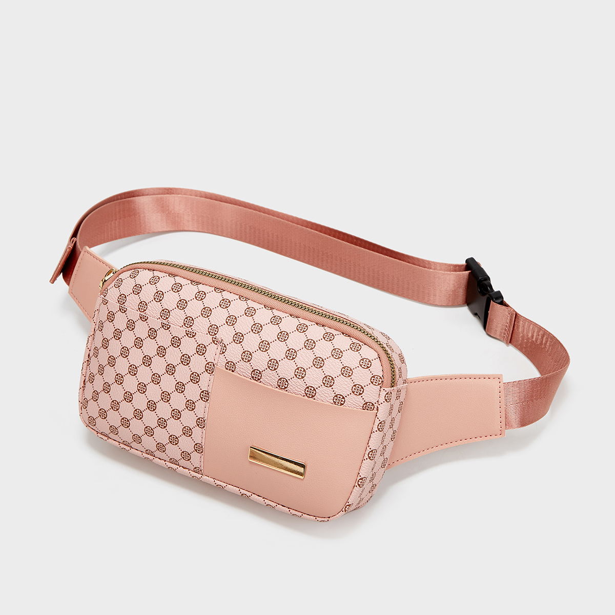 Geometric Print Belt Bag, Small Faux Leather Fanny Pack, Casual Outdoor  Sports Purse - Temu