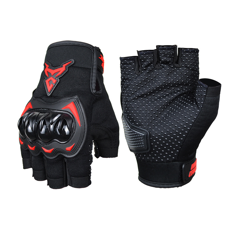 Guantes Gimnasio Cuero Pu Negro Hombre Muñequera - Temu