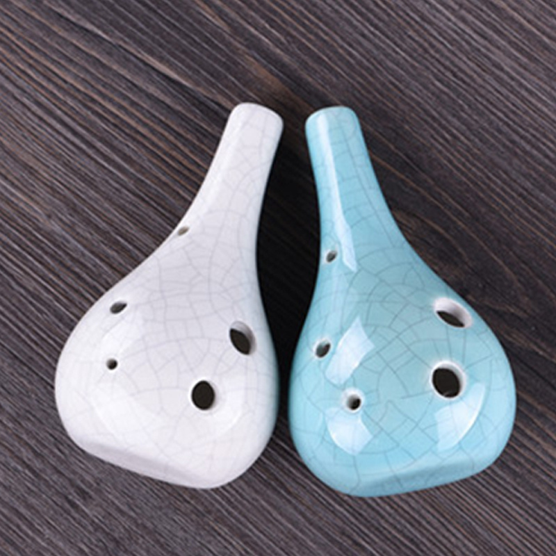 6 Hole Middle C Key Ocarina Ceramics Material Garlic Shape Temu New Zealand