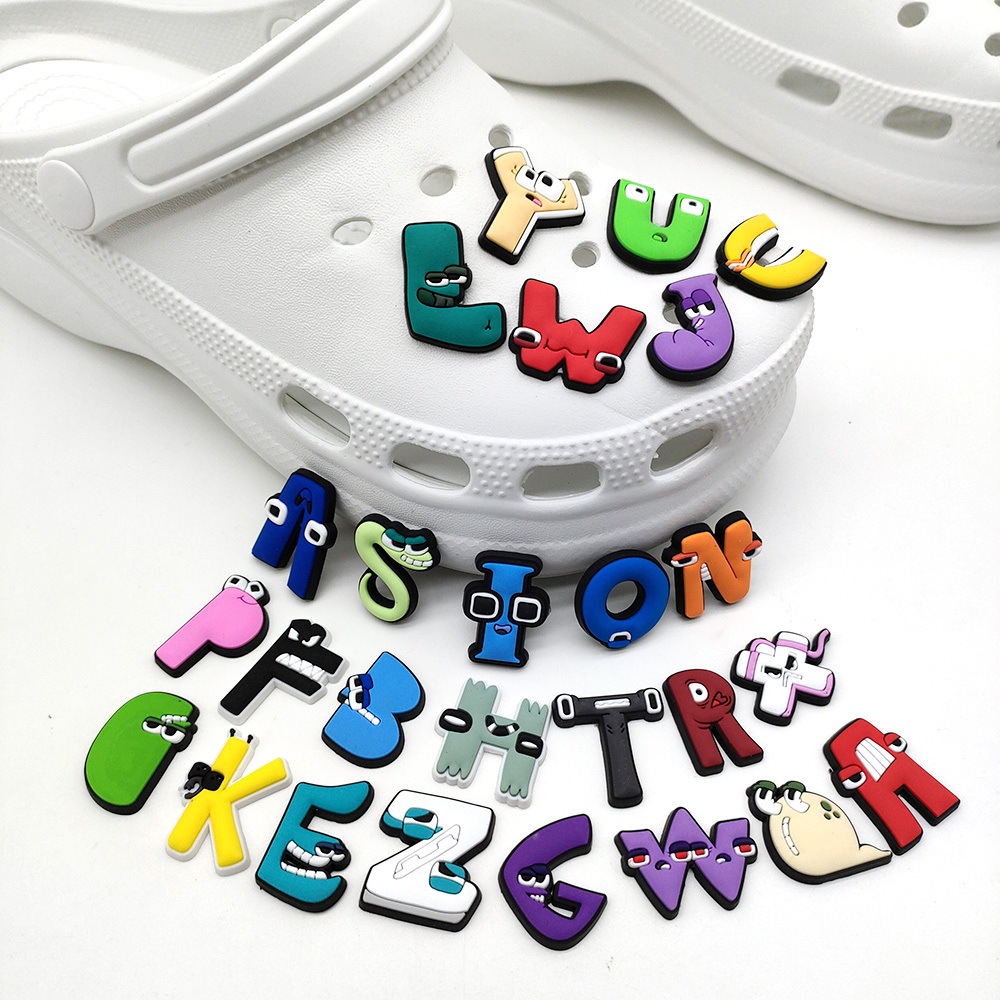 Alphabet Lore Croc Shoe Charms Fun Cartoon Letters For Boys - Temu