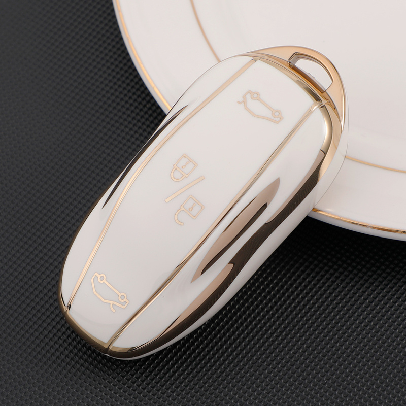 Soft Tpu Car Smart Key Case Cover For Tesla Model S Car Key Cover