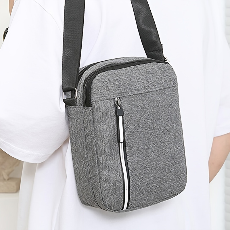 1pc Men's Bag Oxford Cloth One Shoulder Bag Men's Crossbody Bag Casual Canvas Bag Men's Bag Backpack Small Bag Business Briefcase