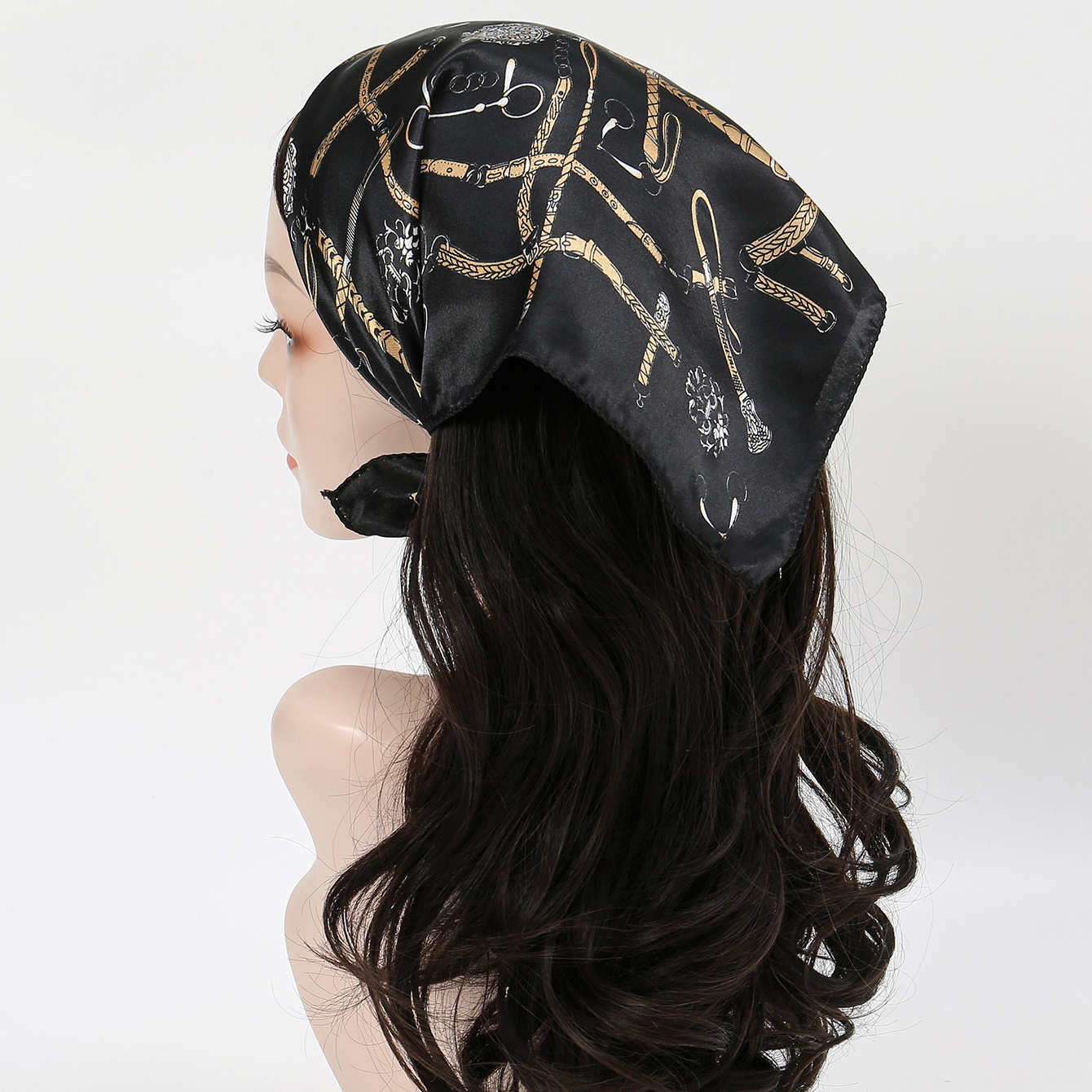 Vintage Silk Scarf Head Wrap