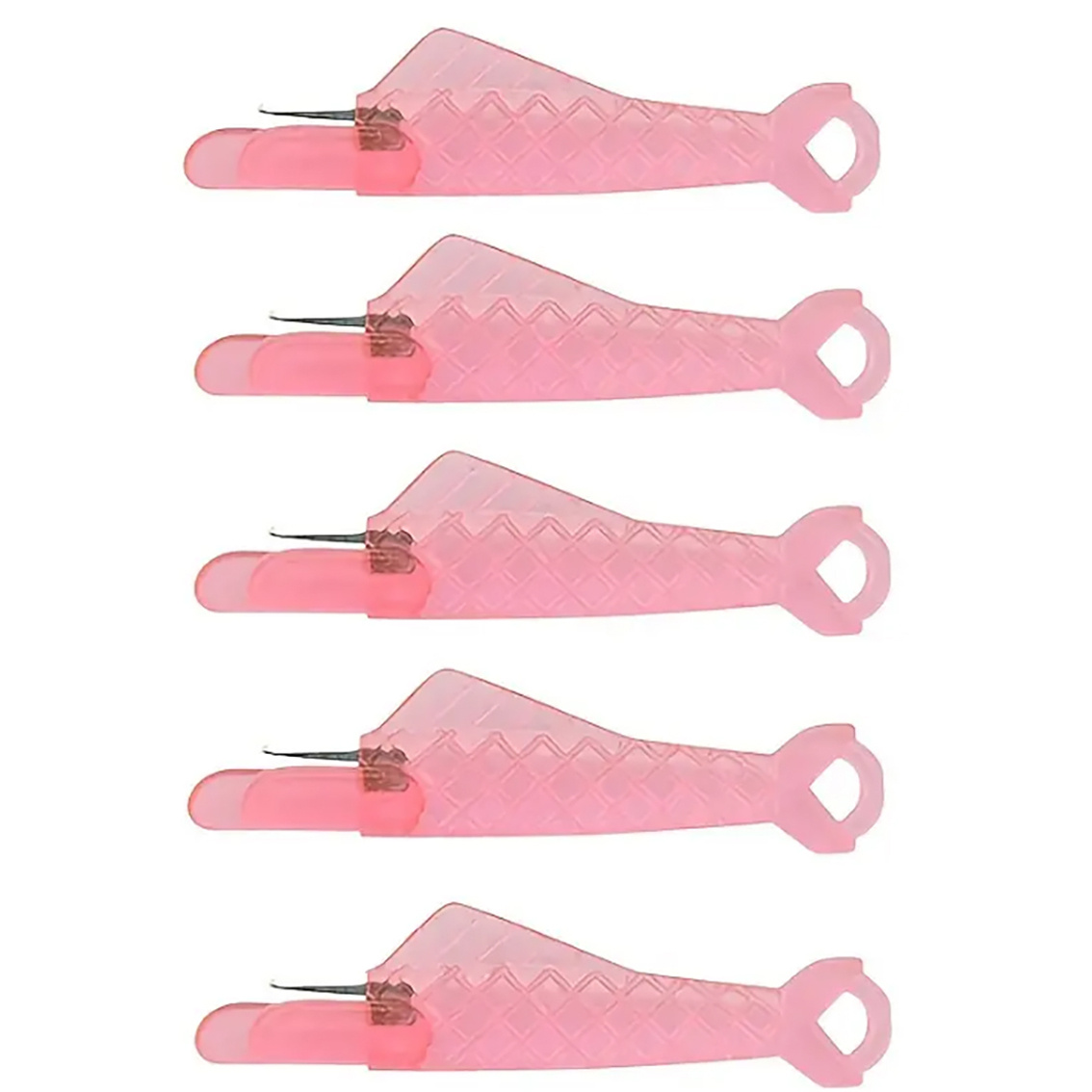 10pcs Sewing Machine Accessories Colorful Plastic Mini Fish Shaped Needle  Threader Threading Tool Top Needle Finger Sleeve Household Thickened  Adjustable Metal Copper Color Top Needle Clip Resistance Thumb Color Needle  Threader 