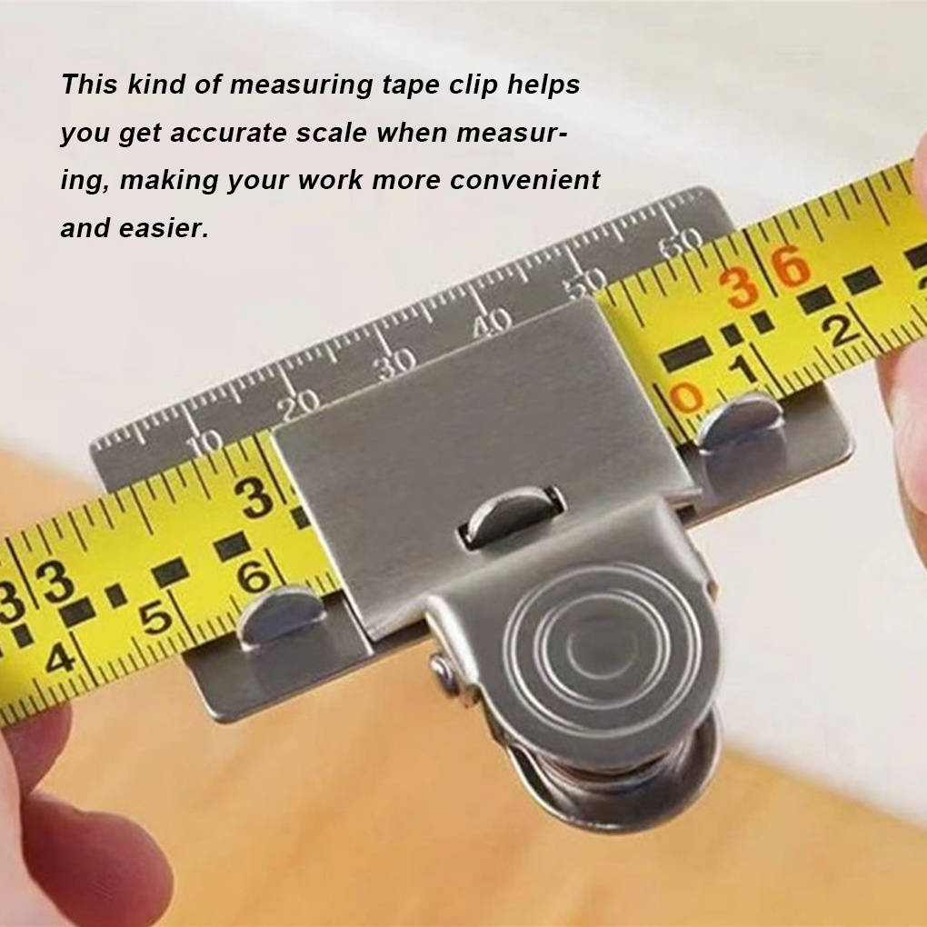 Measuring Tape Clip Tool Matey Measure Clip Corners Clamp Holder Fixed  Ruler Marking Measuring Tool for Most Tape Measures