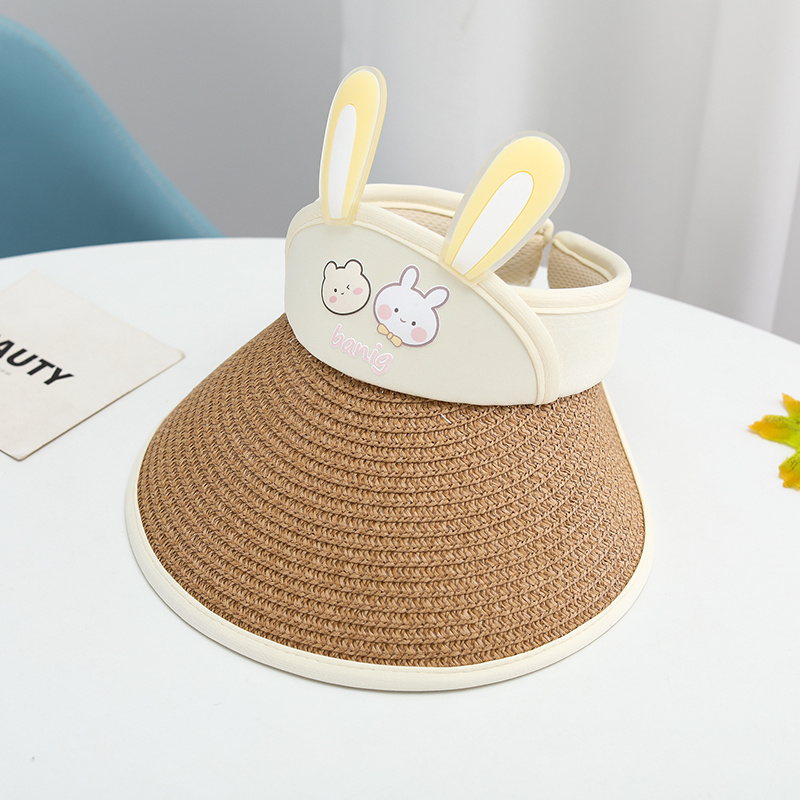RV Sombrero de conejo Bolsa para el sol Sombrilla Niña Paja Niños Paja +  Sombrero de playa de anime para niños Sailing Electrónica