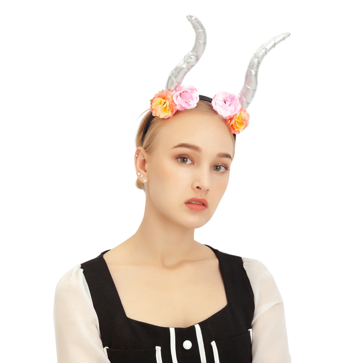 Devil Horn Headband Party Halloween Cosplay Costume Headband Temu
