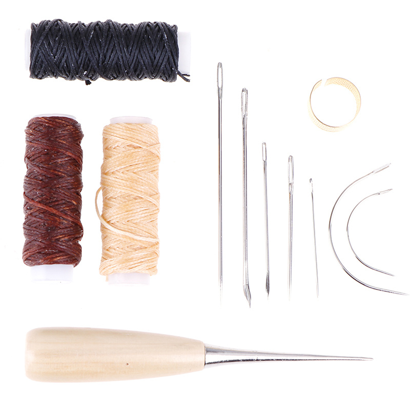 Leather Craft Tool Waxed Thread Cord Sewing Needles Shoe Temu United