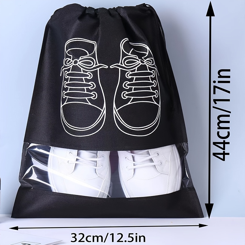 Bolsas para el polvo de zapatos: bolsa para zapatos de franela beige con  cierre de cordón para viajes, hogar, equipaje, bolsos, almacenamiento,  accesorios -  México
