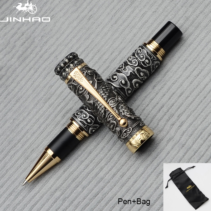 Gold Clip Fountain Pen Luxury Nib Metal Ink Pens School Office
