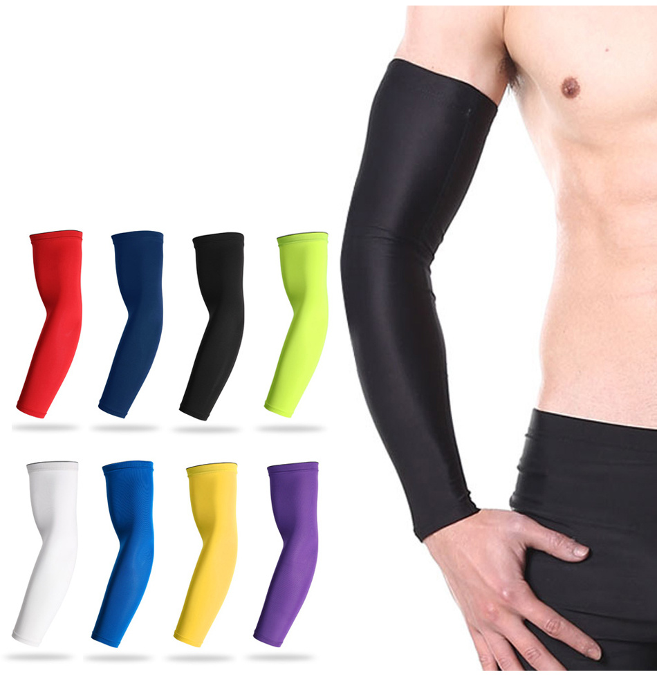 TOP FIT Mangas para Brazos Antideslizantes de Proteccion UV - Manguitos  Running para Hombre Mujer - Manguitos Compresión para Running Voleibol  Ciclismo Baloncesto (S, Blanco) : : Moda