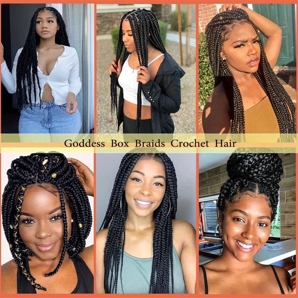 Crochet goddess box braids  Crochet box braids, Box braids hairstyles, Diy  crochet box braids