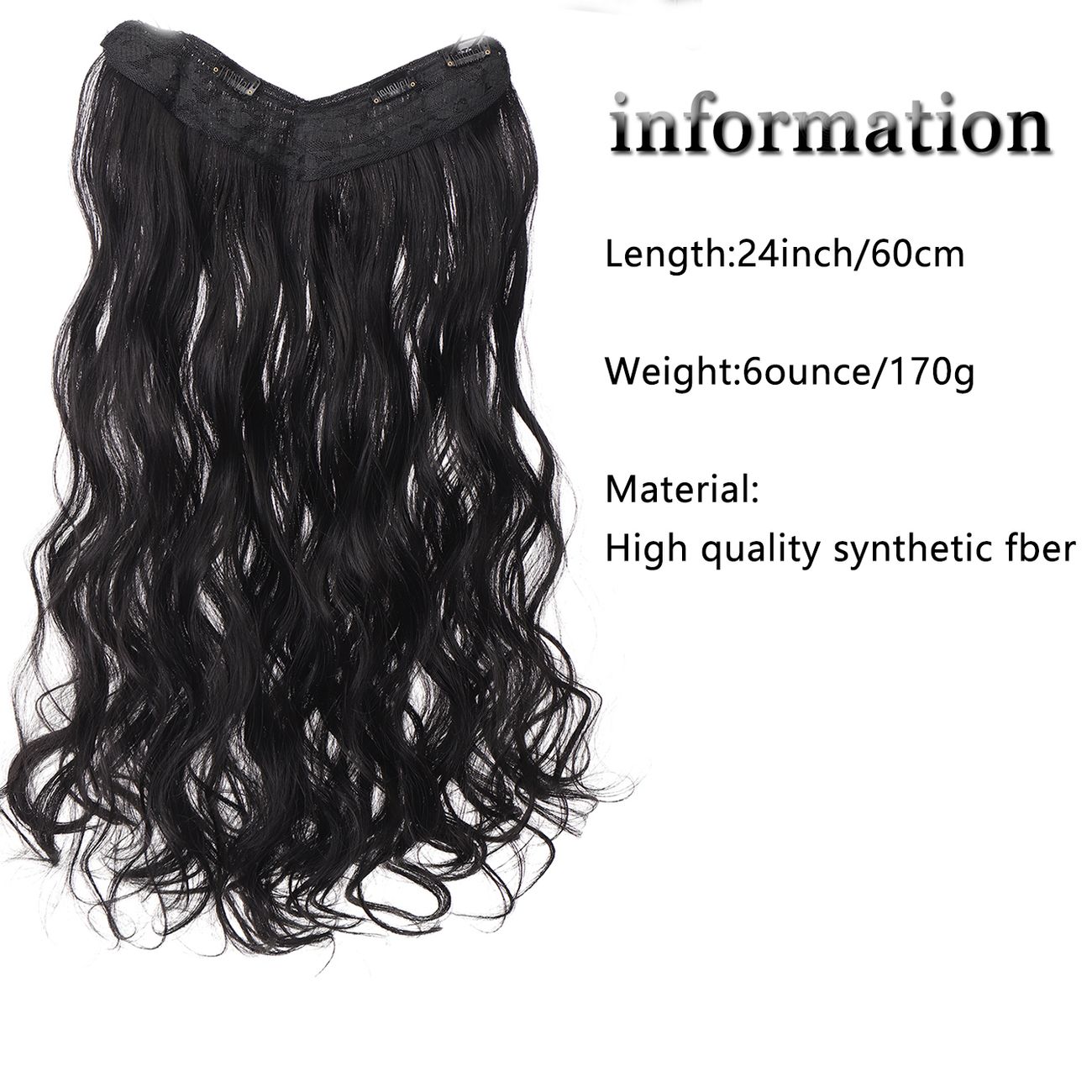 Long Wavy Hair Extensions Natural Looking Hair Pieces Synthetic Heat  Resistant Hair Extensions For Cosplay Party Wedding | Shop Now For  Limited-time Deals | Temu