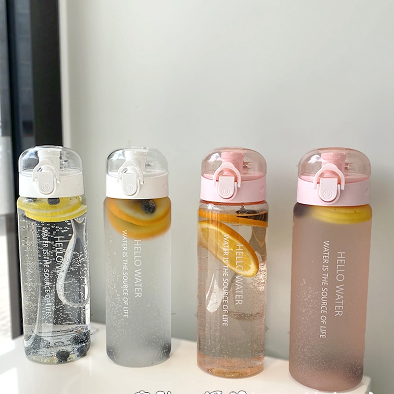 Frosted Transparent Water Bottle For School Outdoor - Temu