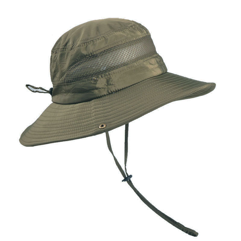 Mesh Sun Hat Fishing Hat UPF50+ UV Sun Protection Wide Brim Bucket Hat  Summer Breathable Safari Boonie Hat For Fishing Hiking Garden Safari Beach