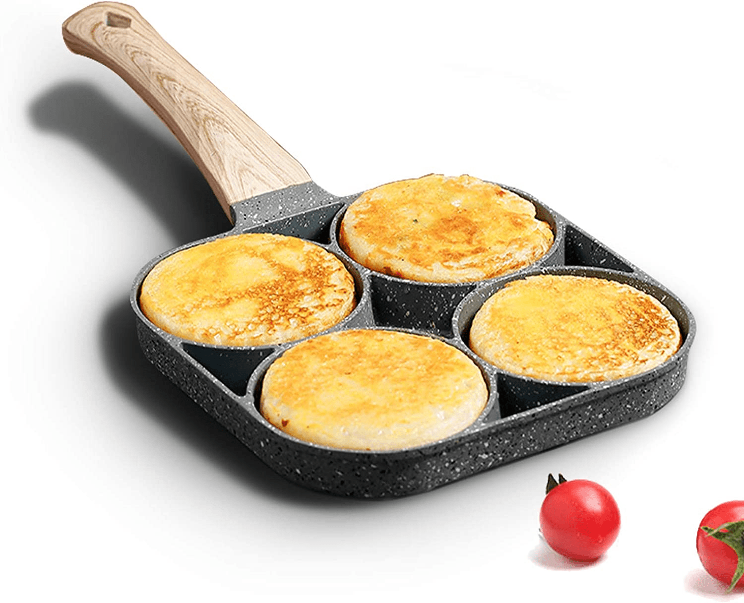 Pack Of 2 Mini Frying Pan, Mini Non-stick Pan, Fried Egg Pan, Egg Frying  Pan, Non-stick Omelet Pan With Insulating Protective Handle For Frying Eggs