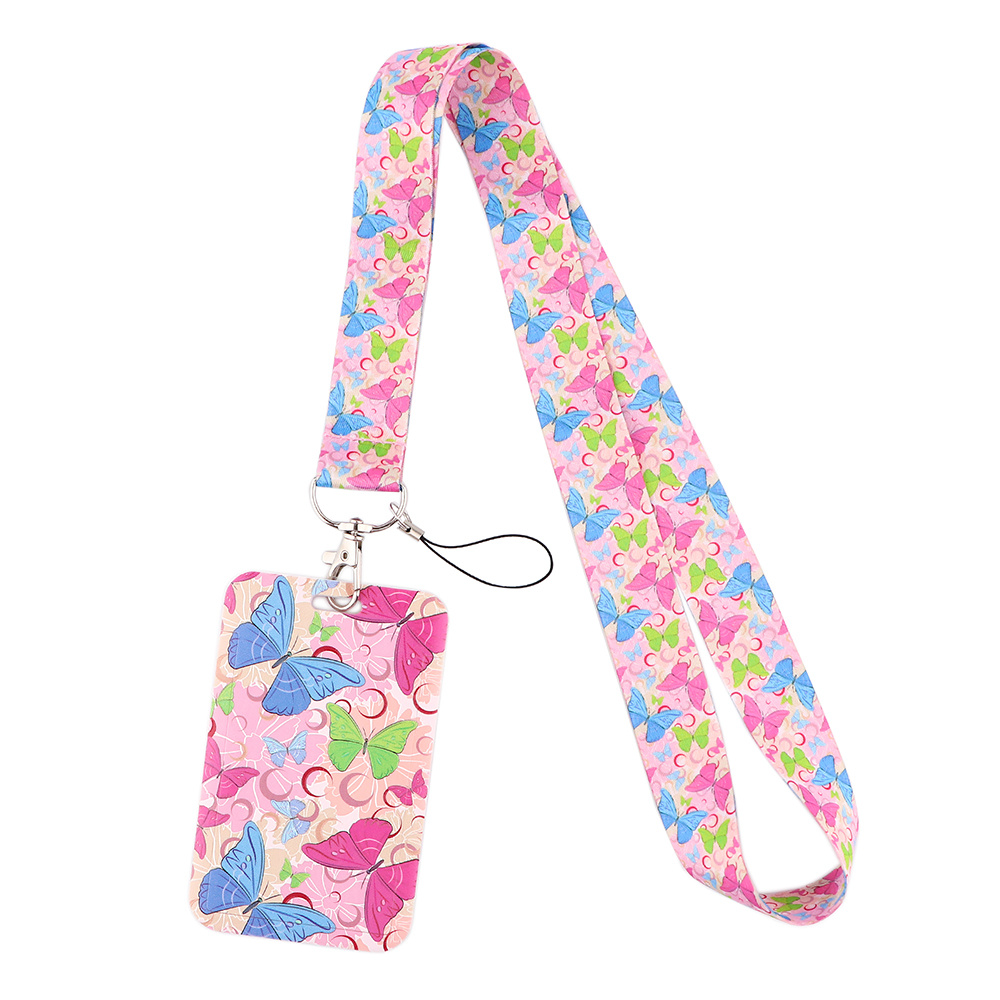  Butterfly Print Neck Lanyard for Phone Bus Card Wallets Name  Tag Card ID