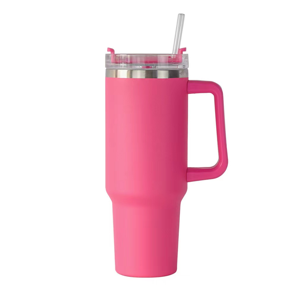 30 oz. lisbon stainless steel tumbler with straw