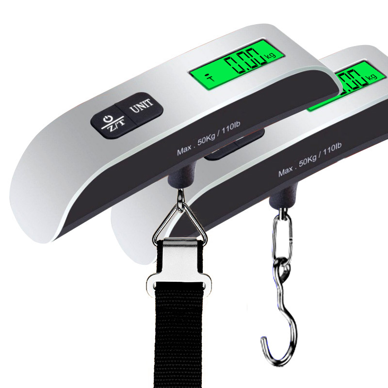 Luggage Scale, Digital Portable Handheld Suitcase Weight For Travel With  Rubber Paint, Temperature Sensor, 110 Pounds, Battery Included