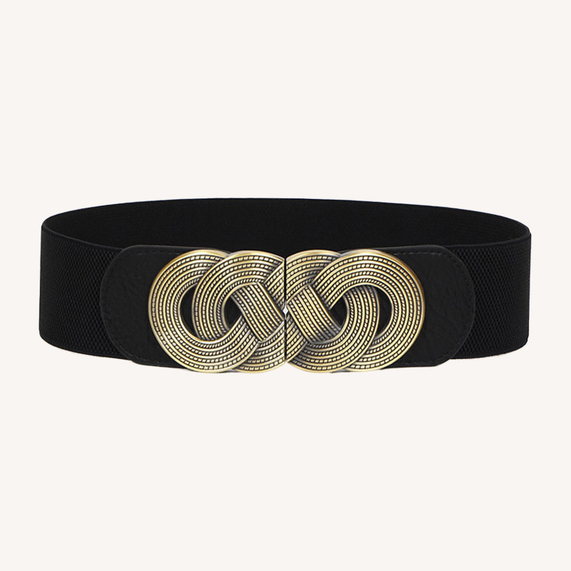 Accessories, Black Stretch Belt Decorative