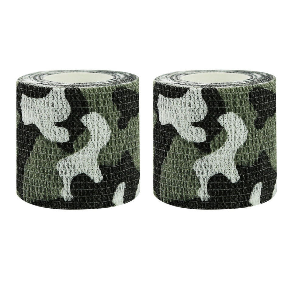 2pcs Camouflage Pet Bandages Self Adhesive Non Woven Elastic Finger Protection