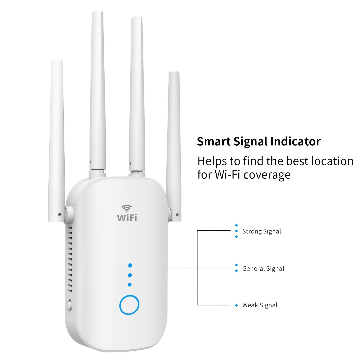 Extender WiFi, Ripetitore Di Segnale Estensori Dual Band 5G 1200Mbps Per La  Casa, Server Di Dispositivi Copre Fino A 7000 Piedi Quadrati E 20  Dispositivi, Ripetitore Wireless Con Ethernet (bianco) - Temu Italy